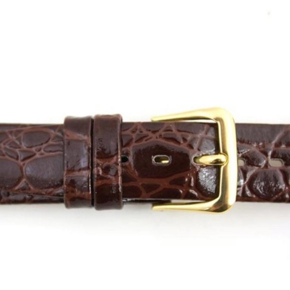 Hadley Roma Leather Crocodile Watch Band - Picture 6 of 6